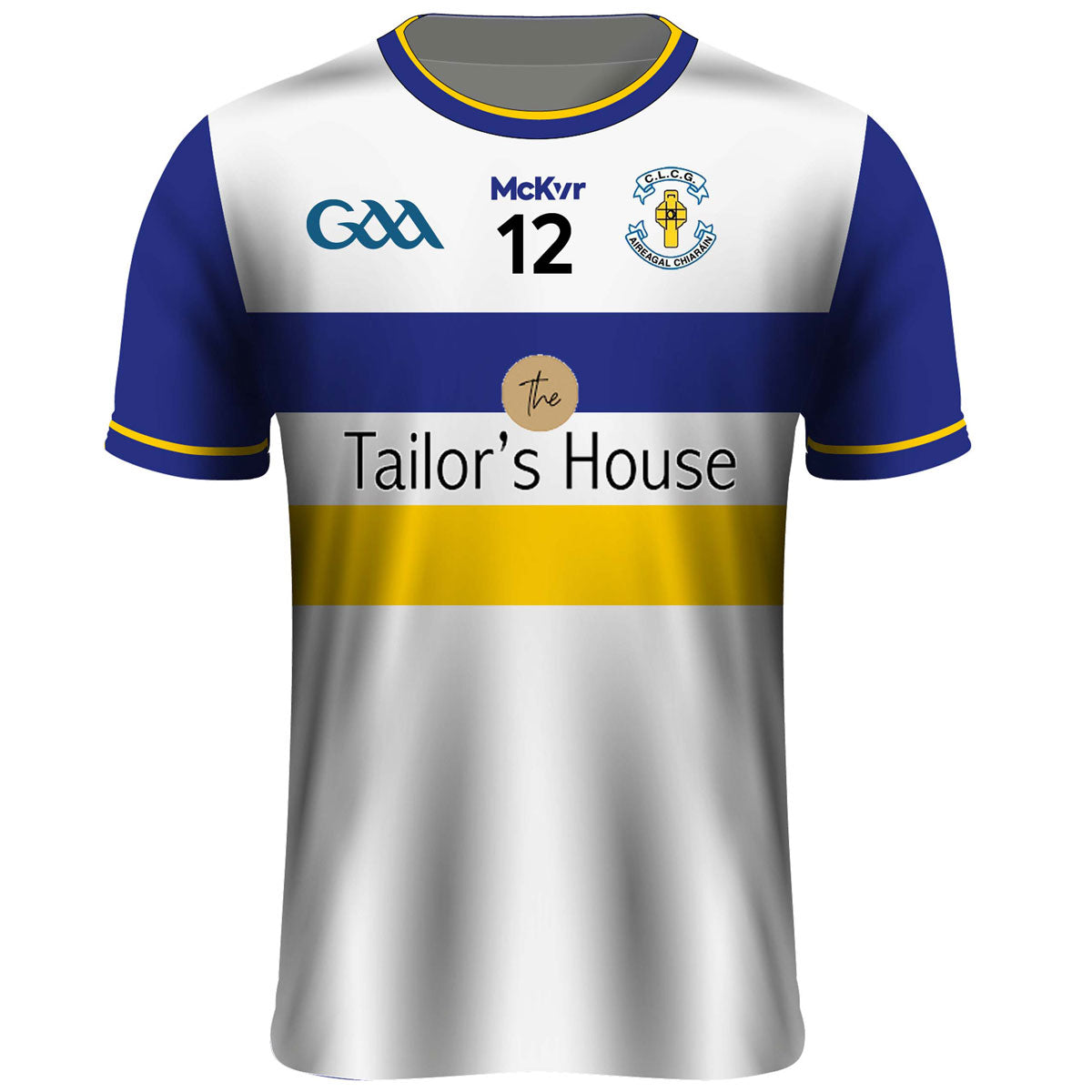 Mc Keever Errigal Ciaran Numbered Playing Jersey - Adult - White