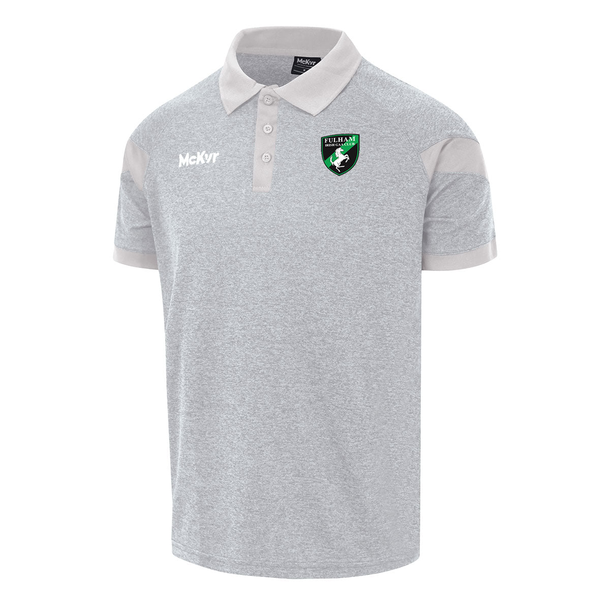 Mc Keever Fulham Irish GAA Core 22 Polo Top - Adult - Grey