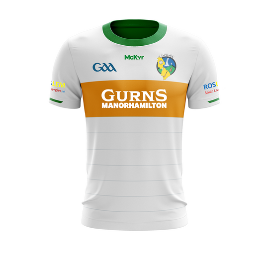 Mc Keever Leitrim Hurling Official Goalkeeper Jersey - Kids - White/Gold