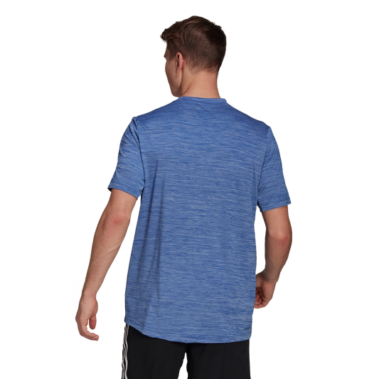 adidas Aeroready Designed To Move Sport Stretch T-Shirt - Mens - Team Royal Blue Melange