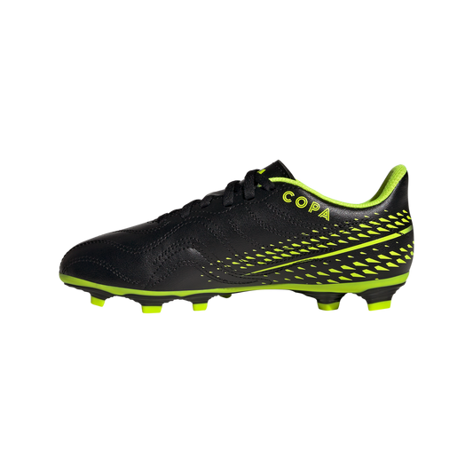 adidas Copa Sense.4 FxG Football Boots - Youth - Black/Yellow/Bright Cyan