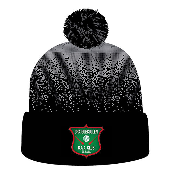 Mc Keever Graigue Cullen GAA Core 22 Bobble Hat - Adult - Black/Grey