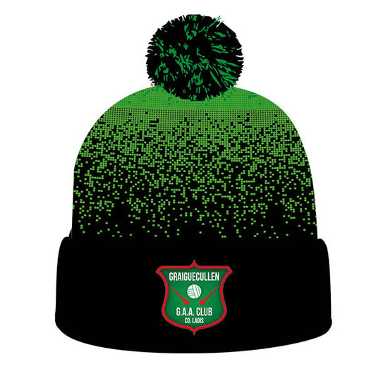 Mc Keever Graigue Cullen GAA Core 22 Bobble Hat - Adult - Black/Green