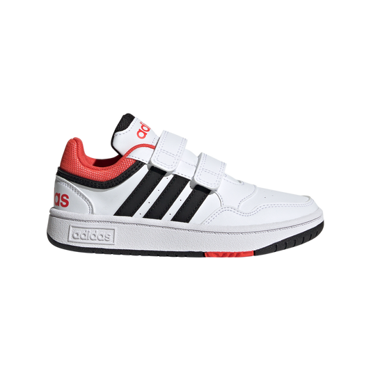 adidas Hoops 3.0 CF Childrens Trainers - Boys - White/Black/Bright Red