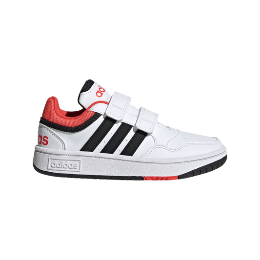 adidas Hoops 3.0 CF Childrens Trainers - Boys - White/Black/Bright Red