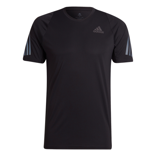 adidas Run Icon Short Sleeve Tee - Mens - Black