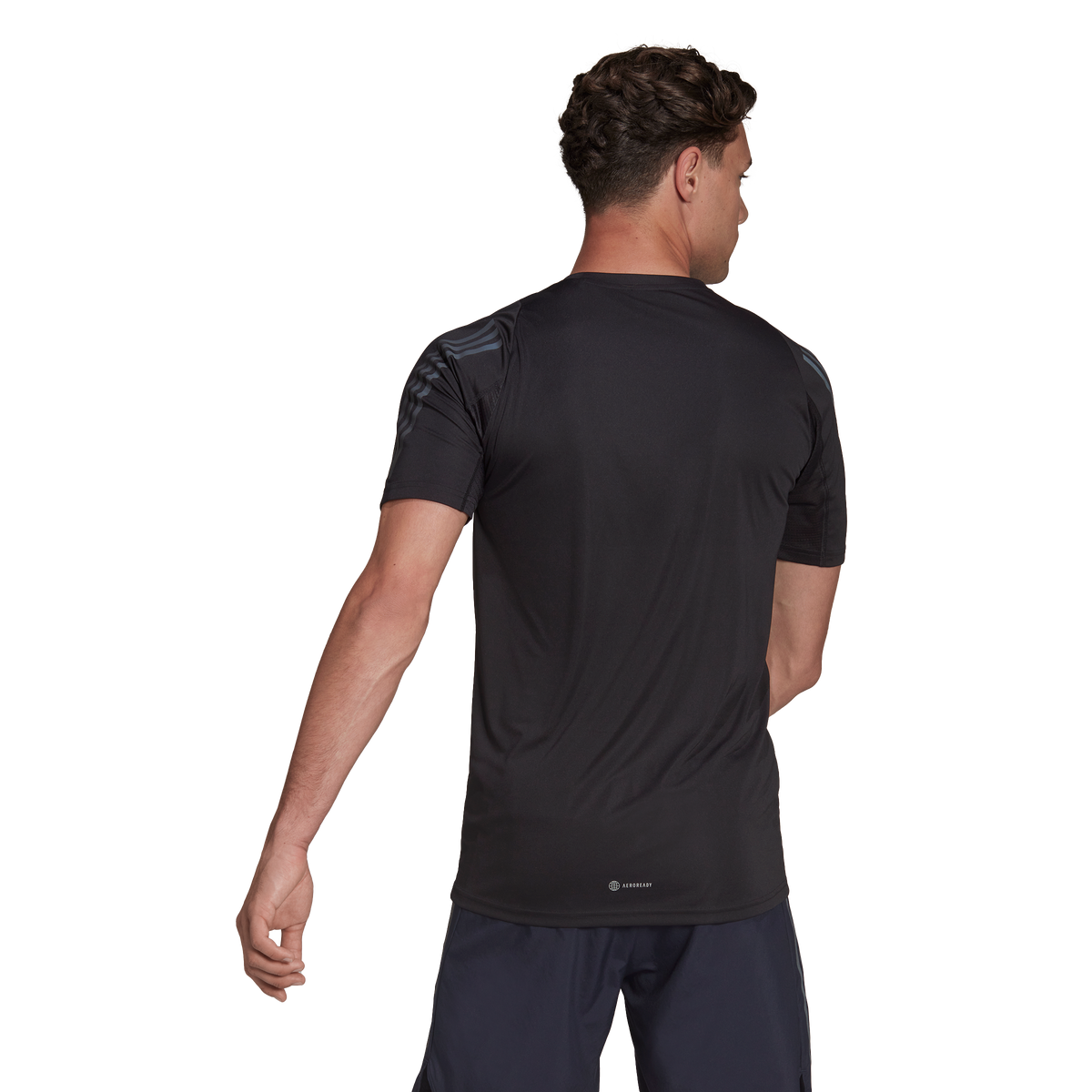 adidas Run Icon Short Sleeve Tee - Mens - Black