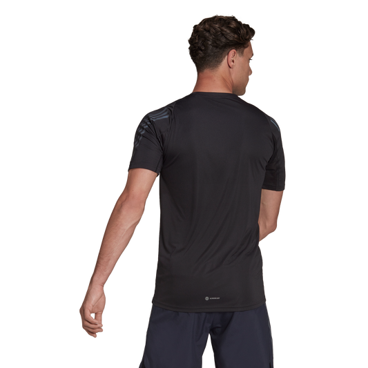 adidas Run Icon Short Sleeve Tee - Mens - Black