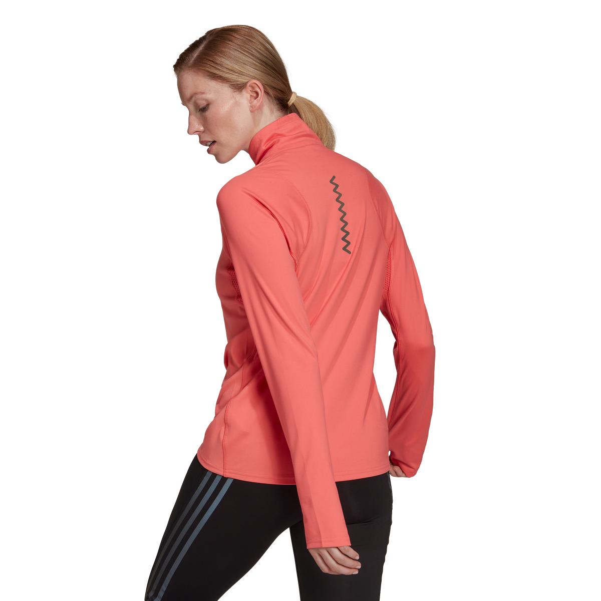 adidas Run Fast 1/2 Zip Running Top - Womens - Pink