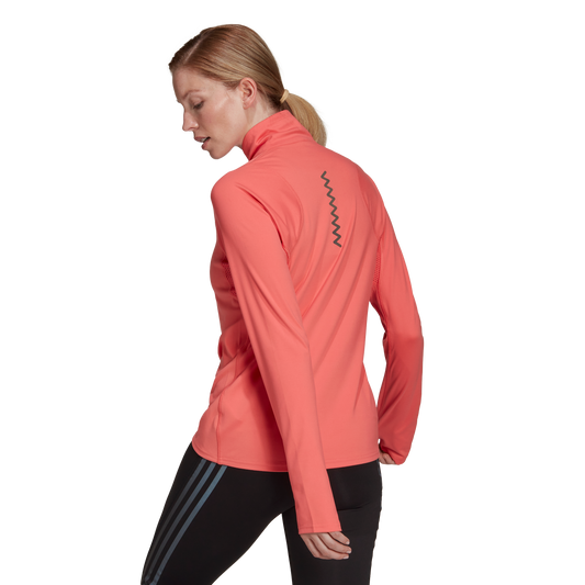 adidas Run Fast 1/2 Zip Running Top - Womens - Pink