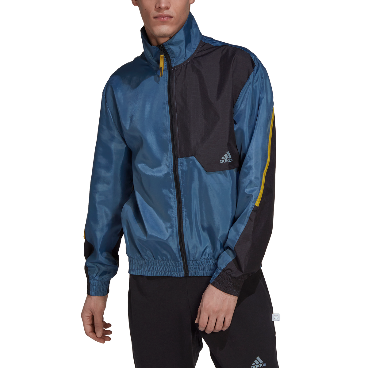 adidas X-City Track Top - Mens - Wonder Steel/Black