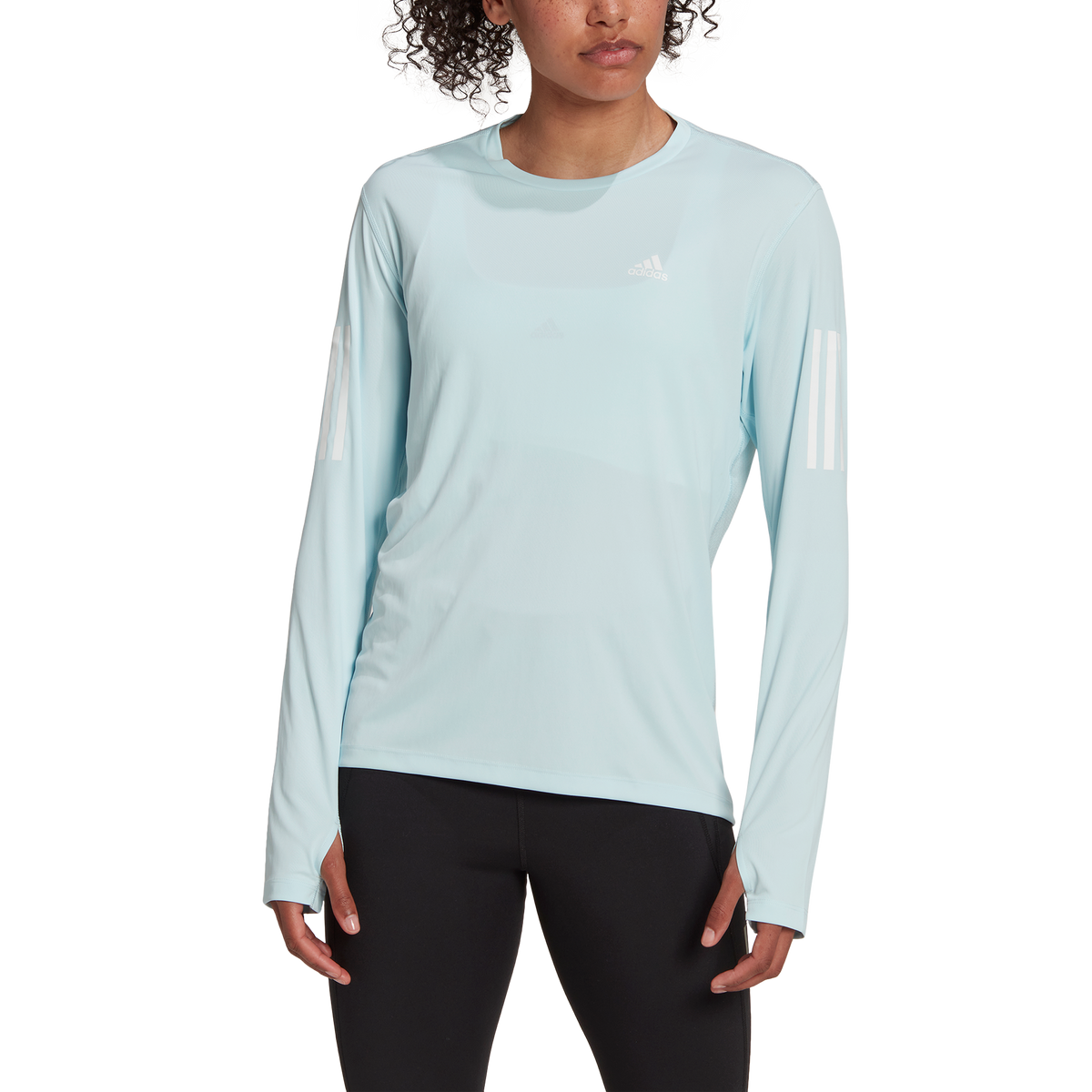 adidas Own the Run Long Sleeve Top - Womens - Alm Blue