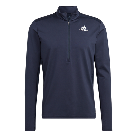 adidas Own The Run 1/2 Zip Long Sleeve Top - Mens - Legend Ink