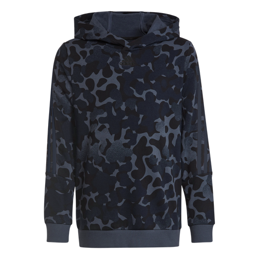 adidas Future Icons 3 Stripes Graphic Hoodie - Boys - Navy/Black/White