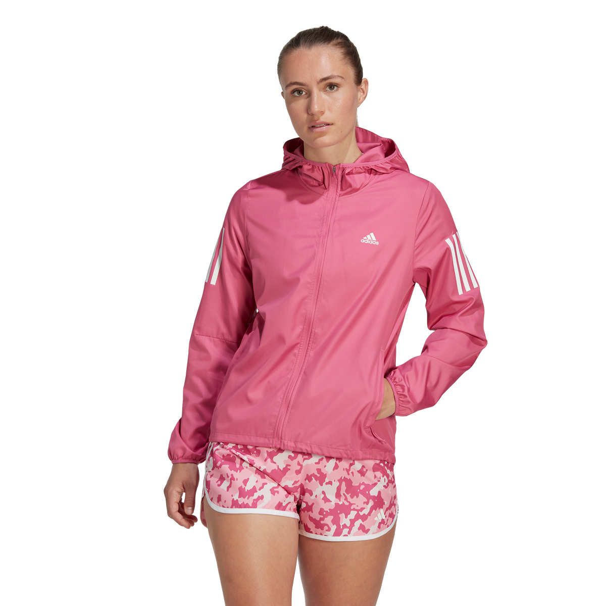 adidas Own The Run Windbreaker - Womens - Preloved Fuchsia