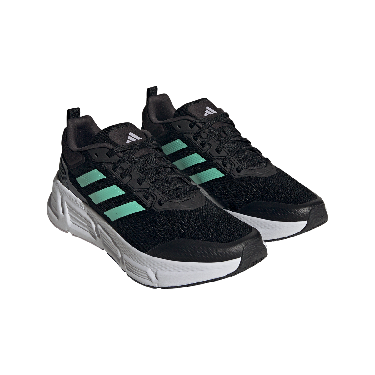adidas Questar Running Shoes - Mens - Black/Pulse Mint/Carbon