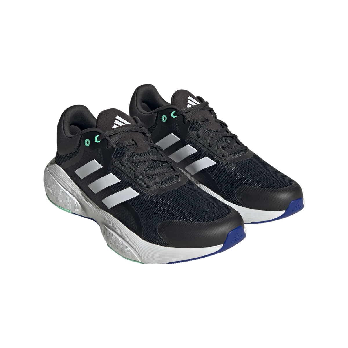 adidas Response Running Shoes - Mens - Carbon/White/Lucid Blue
