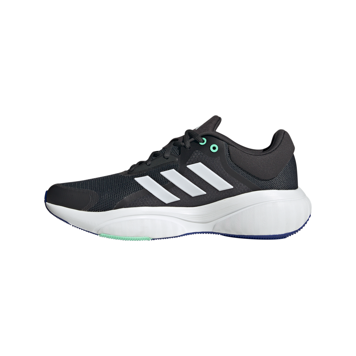 adidas Response Running Shoes - Mens - Carbon/White/Lucid Blue