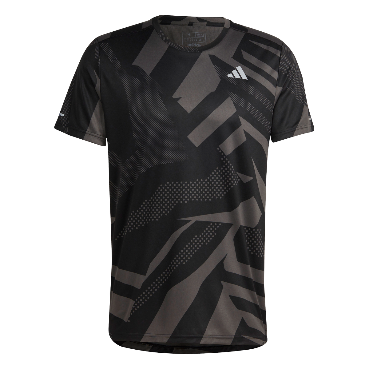 adidas Own The Run Seasonal Tee - Mens - Black/Grey
