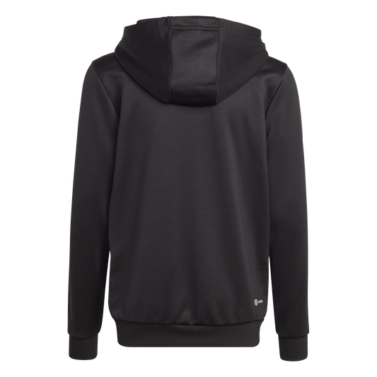 adidas Unisex Tr Essentials 3 Stripes Full Zip Hoodie - Boys - Black/White
