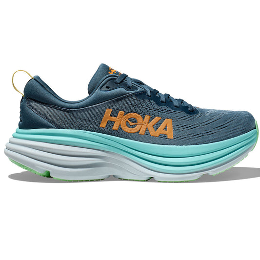 Hoka One One Bondi 8 Running Shoes - Mens - Real Teal/Shadow