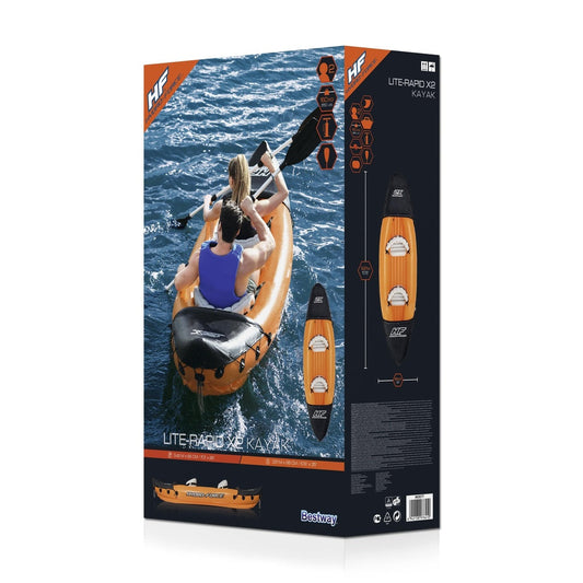 Hydro-Force Lite Rapid 10ft 6' 2 Person Kayak Set (10'6 inch x 35 inch)