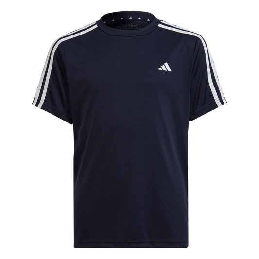 adidas TR Essentials 3 Stripes Tee - Boys - Legend Ink/White