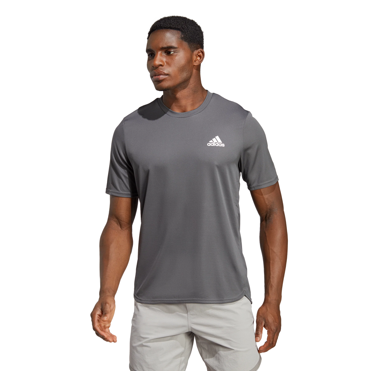 adidas D4M Tee - Mens - Grey/White