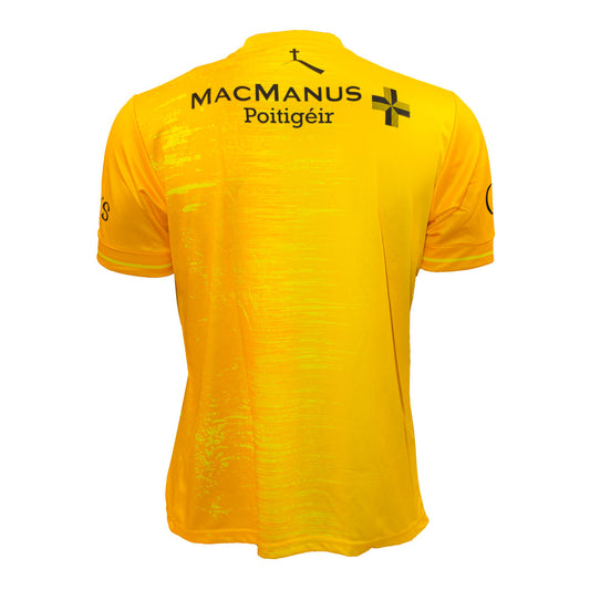 Mc Keever Leitrim GAA Official Pulse Training Jersey - Adult - Amber/Safron/Black