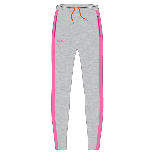 Mc Keever Skinny Pants - Little Girls - Grey/Pink
