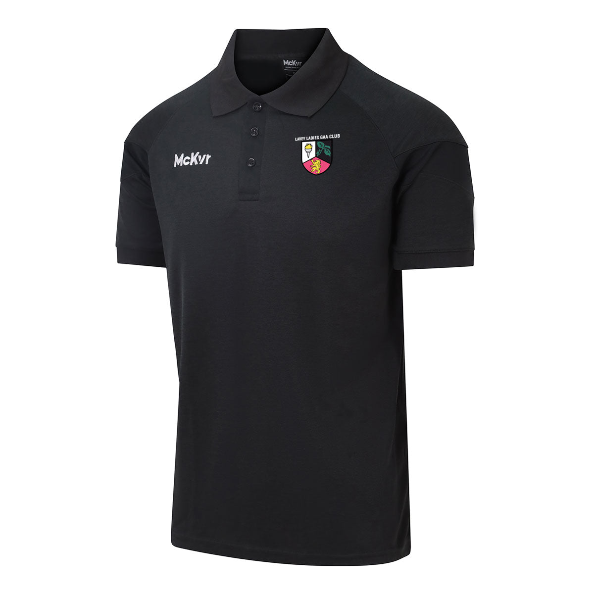 Mc Keever Lavey GAA Core 22 Polo Top - Adult - Black