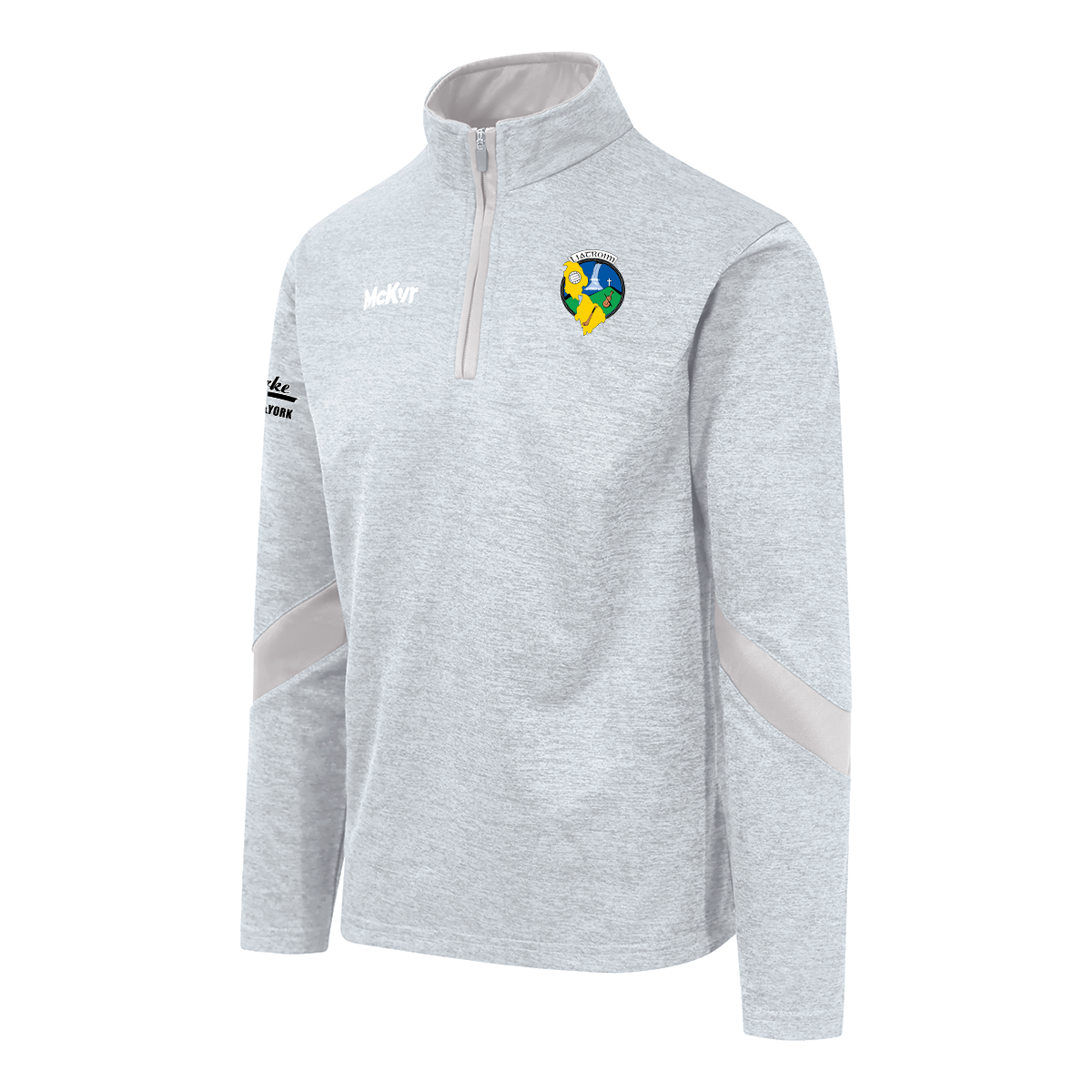 Mc Keever Leitrim GAA Core 22 1/4 Zip Top - Adult - Grey