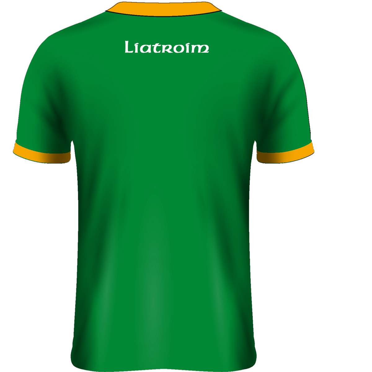 Mc Keever Leitrim Hurling Official Home Jersey - Adult - Green/Gold - Player Fit