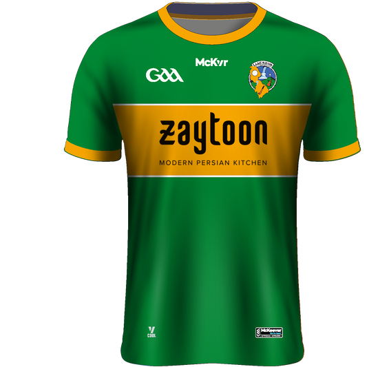 Mc Keever Leitrim Hurling Official Home Jersey - Adult - Green/Gold