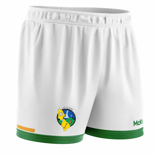 Mc Keever Leitrim GAA Official Match Short - Youth - White/Amber/Green
