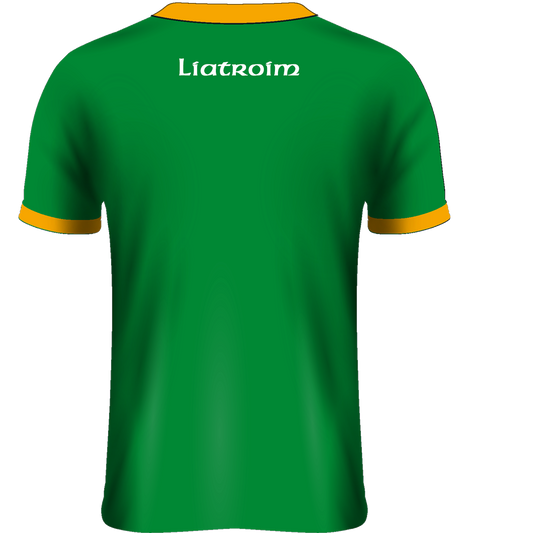 Mc Keever Leitrim Hurling Official Home Jersey - Kids - Green/Gold