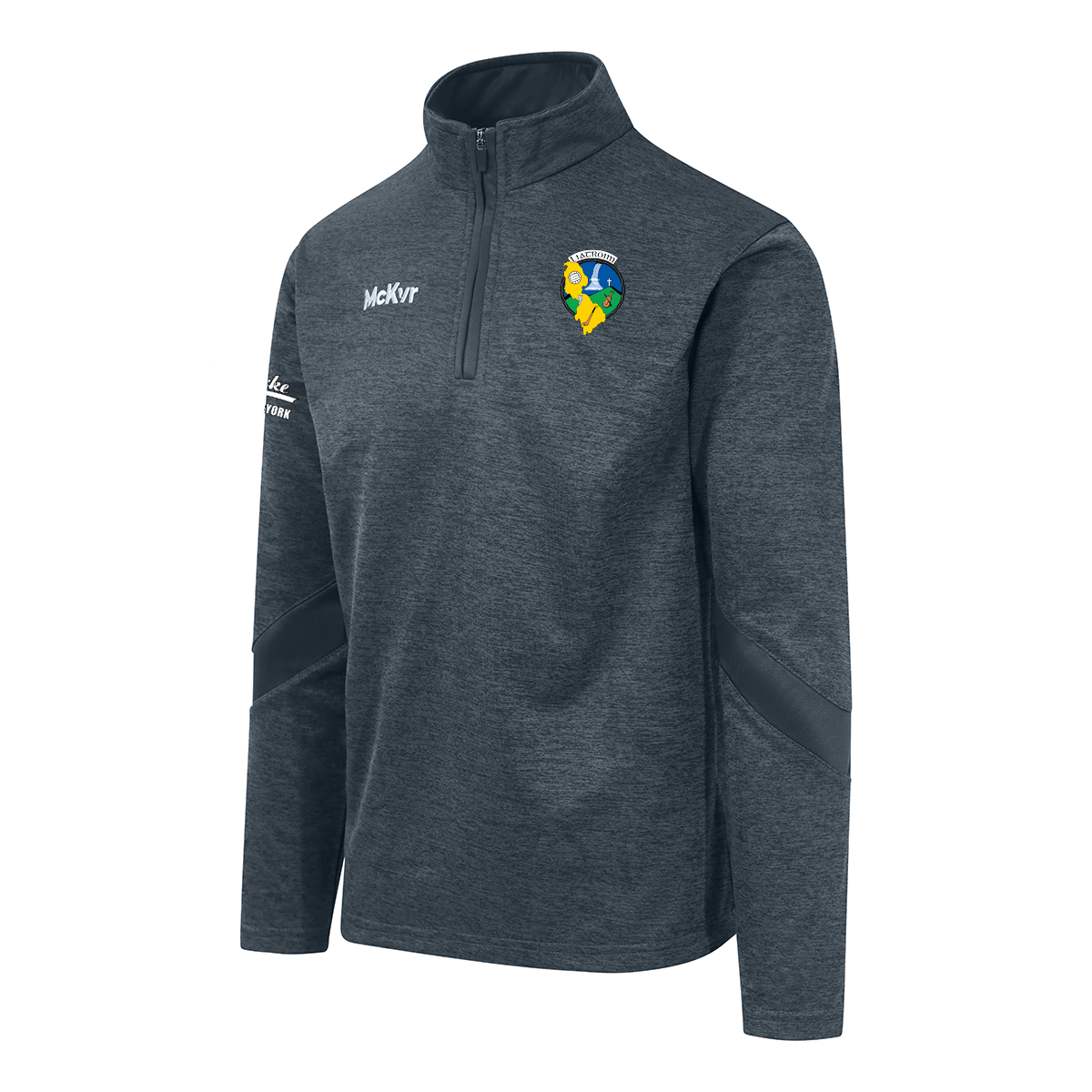 Mc Keever Leitrim GAA Core 22 1/4 Zip Top - Adult - Charcoal