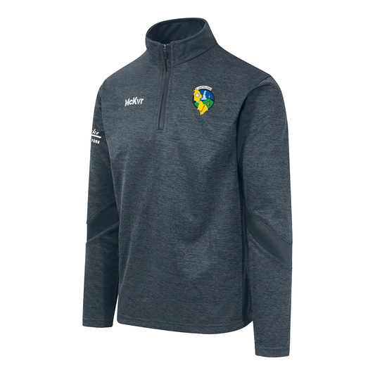 Mc Keever Leitrim GAA Core 22 1/4 Zip Top - Adult - Charcoal