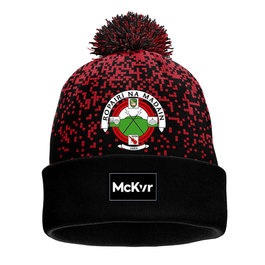 Mc Keever Madden GAA Club Core 22 Bobble Hat - Adult - Black/Red