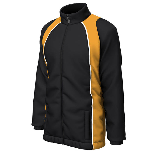 Mc Keever Showerproof Jacket - Adult - Black/Amber