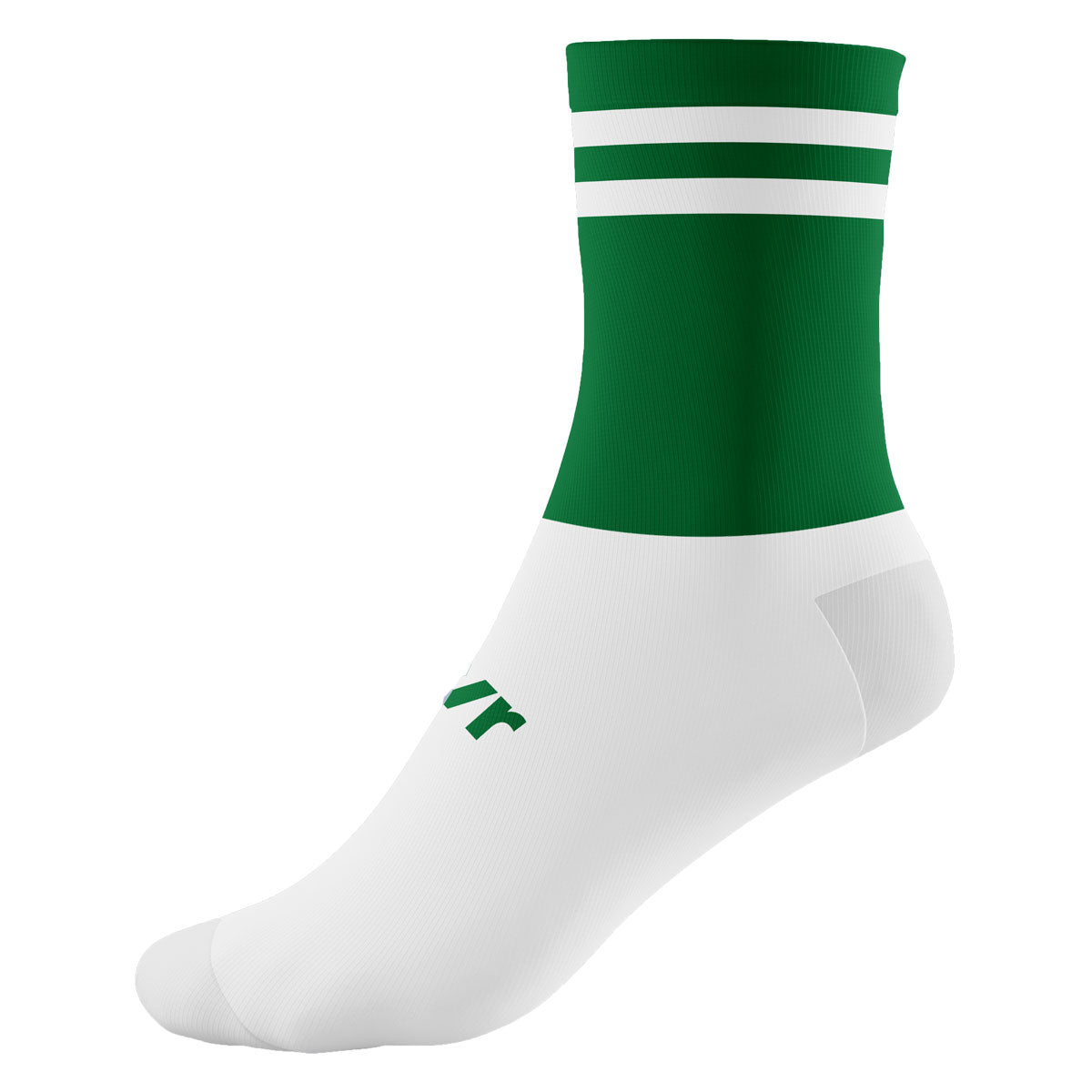 Mc Keever Pro Mid 2 Bar Socks - Youth - Green/White