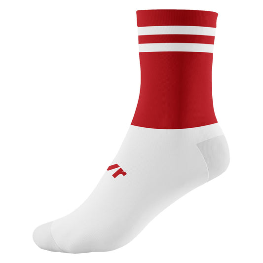 Mc Keever Pro Mid 2 Bar Socks - Youth - Red/White