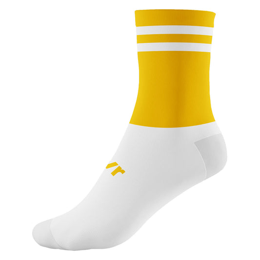 Mc Keever Pro Mid 2 Bar Socks - Adult - Gold/White