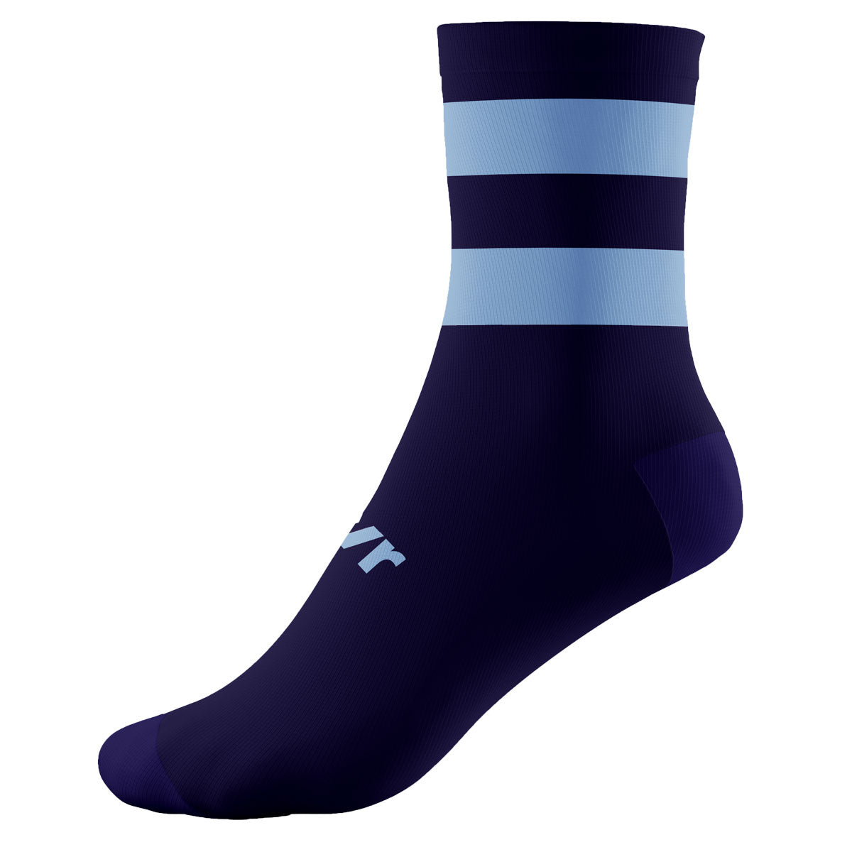 Mc Keever Pro Mid Hooped Socks - Youth - Navy/Sky