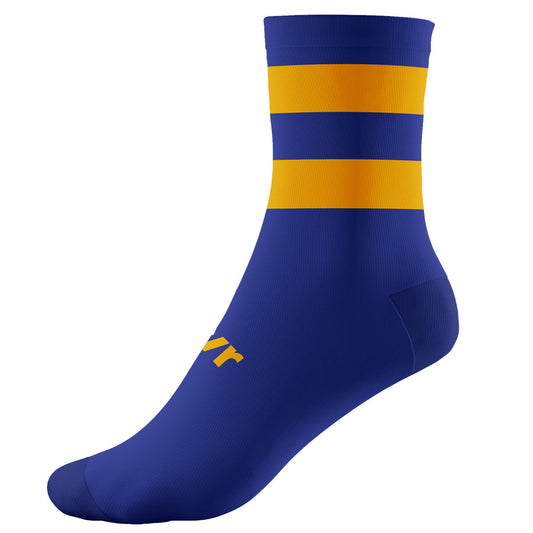 Mc Keever Pro Mid Hooped Socks - Adult - Royal/Gold