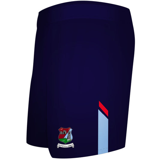 Mc Keever Monivea Abbey GAA Playing Short - Adult - Navy/Red/Sky
