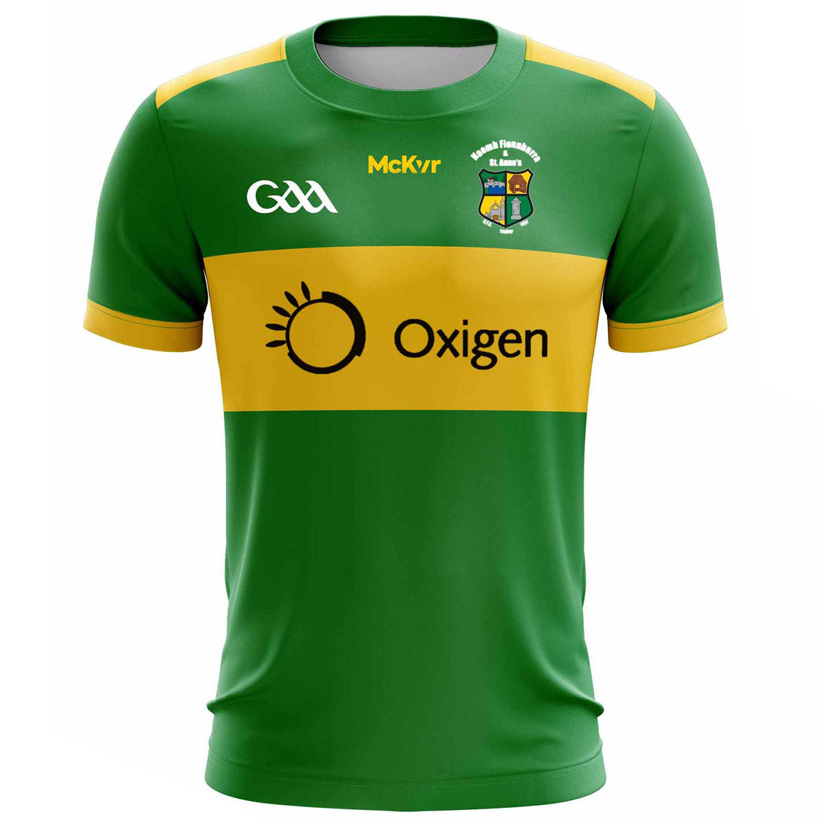 Mc Keever Naomh Fionnbarra & St Anne's GFG Playing Jersey - Adult - Green/Gold Player Fit