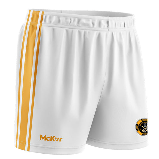 Mc Keever Naomh Mearnog CLG Core 22 GAA Shorts - Youth - White/Gold