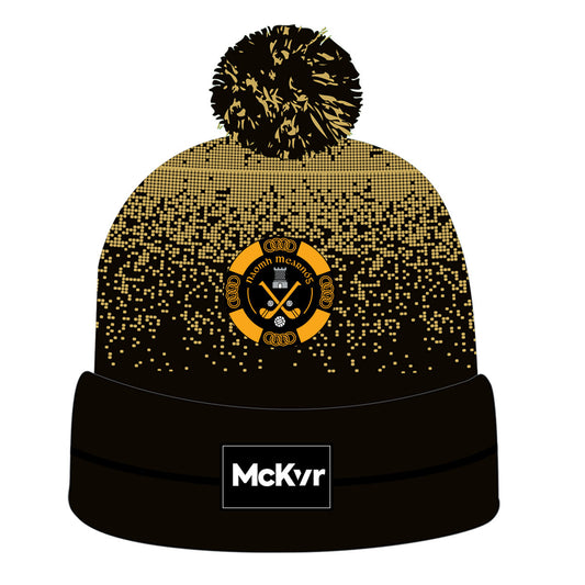 Mc Keever Naomh Mearnog CLG Core 22 Bobble Hat - Adult - Black/Gold