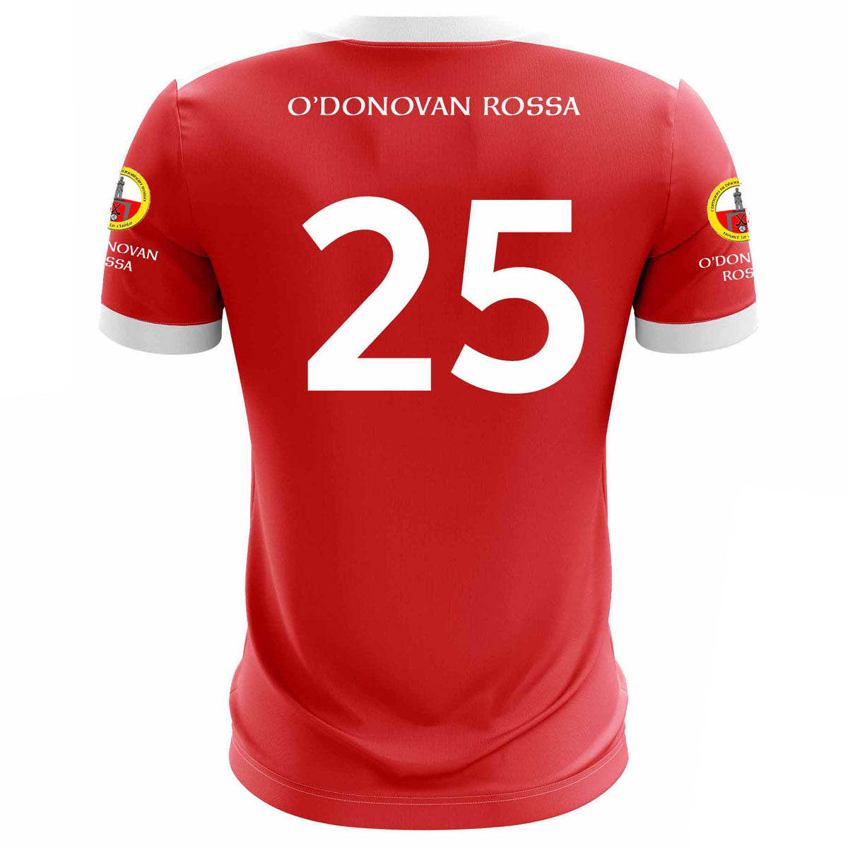 Mc Keever O'Donovan Rossa GAA Numbered Playing Jersey - Womens - Red/White
